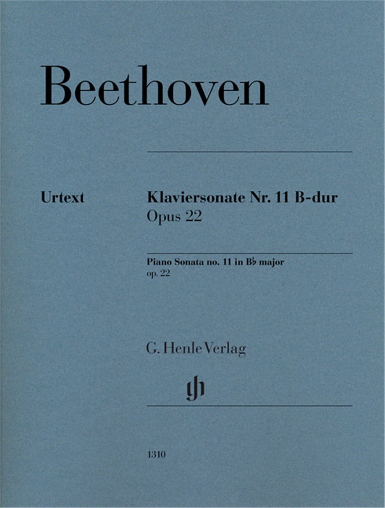 Piano Sonata no. 11 in B flat major op. 22